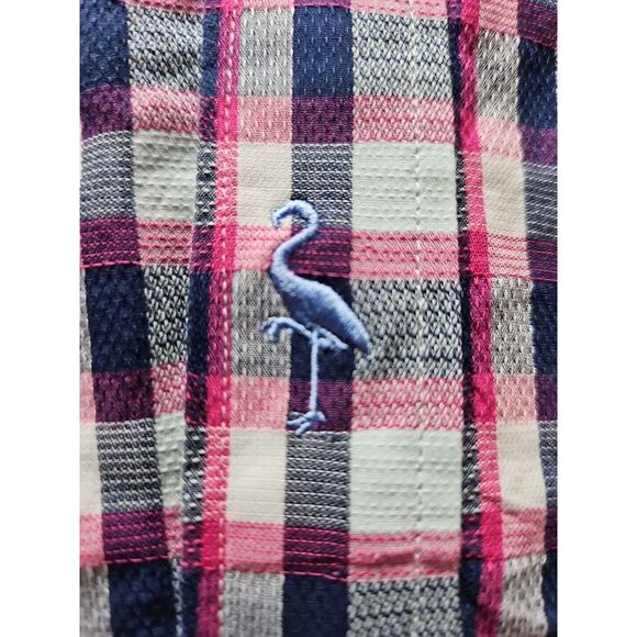 Tailorbyrd Other - TAILORBYRD 1930 Collection RED WHITE‎ BLUE Plaid Gingham Long Sleeve Shirt Large